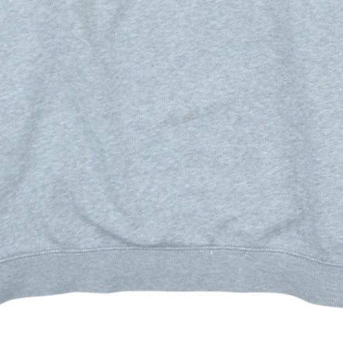Nike Womens Grey Crew Neck Pullover Sweatshirt Size L Logo Print