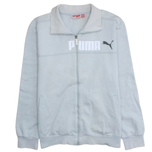 Puma Men's Grey XL Track Jacket Full Zip Fleece Activewear