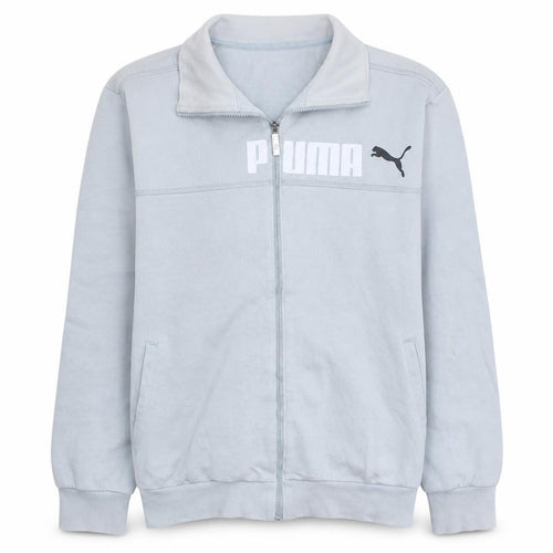 Puma Men's Grey XL Track Jacket Full Zip Fleece Activewear