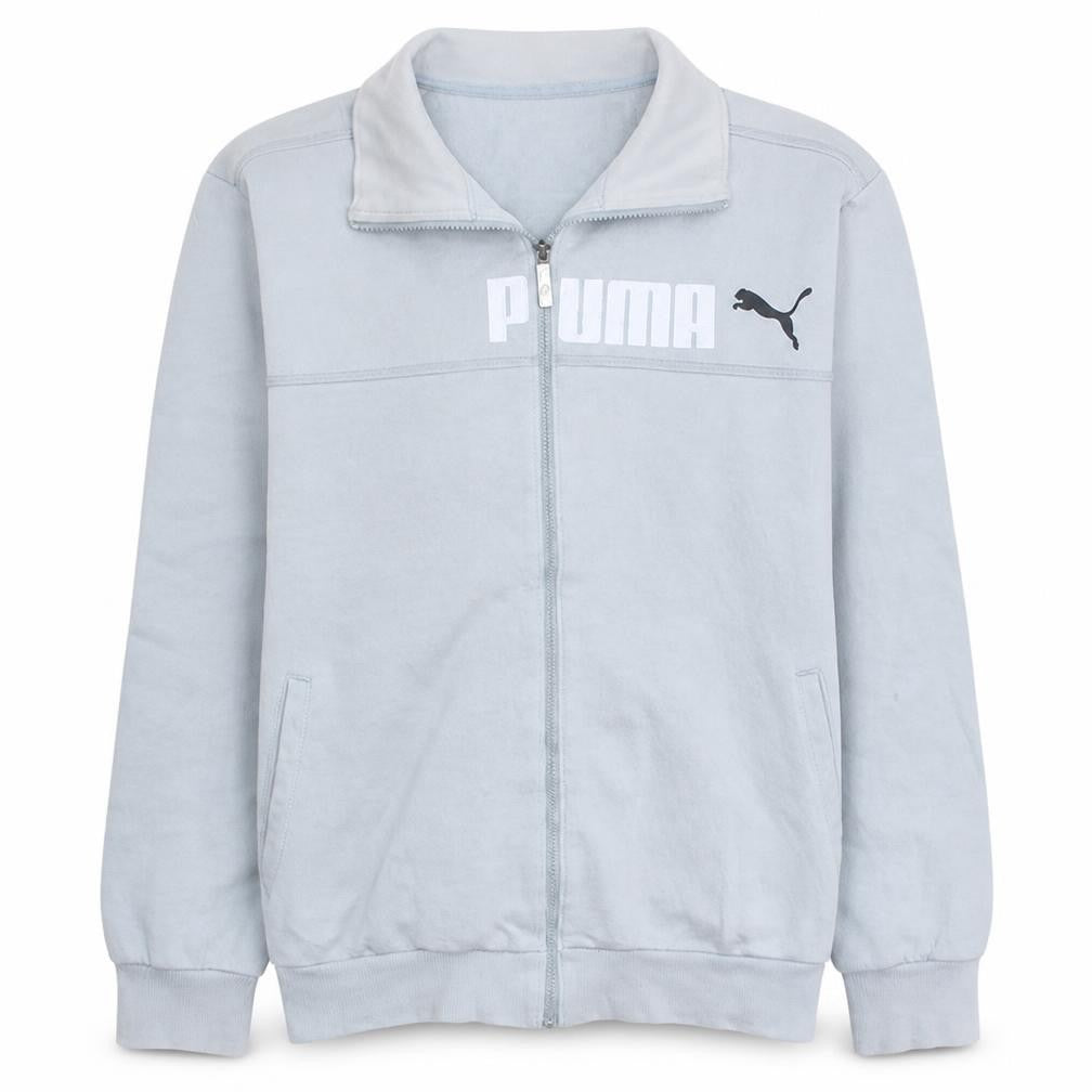 Puma Men's Grey XL Track Jacket Full Zip Fleece Activewear