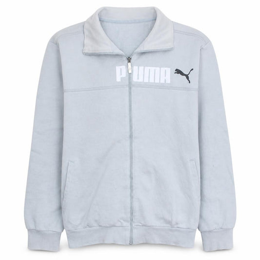 Puma Men's Grey XL Track Jacket Full Zip Fleece Activewear