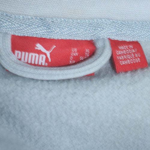 Puma Men's Grey XL Track Jacket Full Zip Fleece Activewear