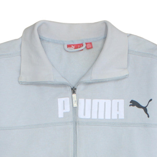 Puma Men's Grey XL Track Jacket Full Zip Fleece Activewear