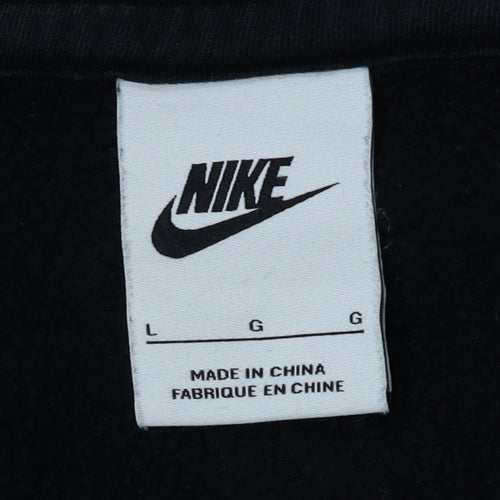 Nike Men's Black Full Zip Hoodie Size L Sportswear