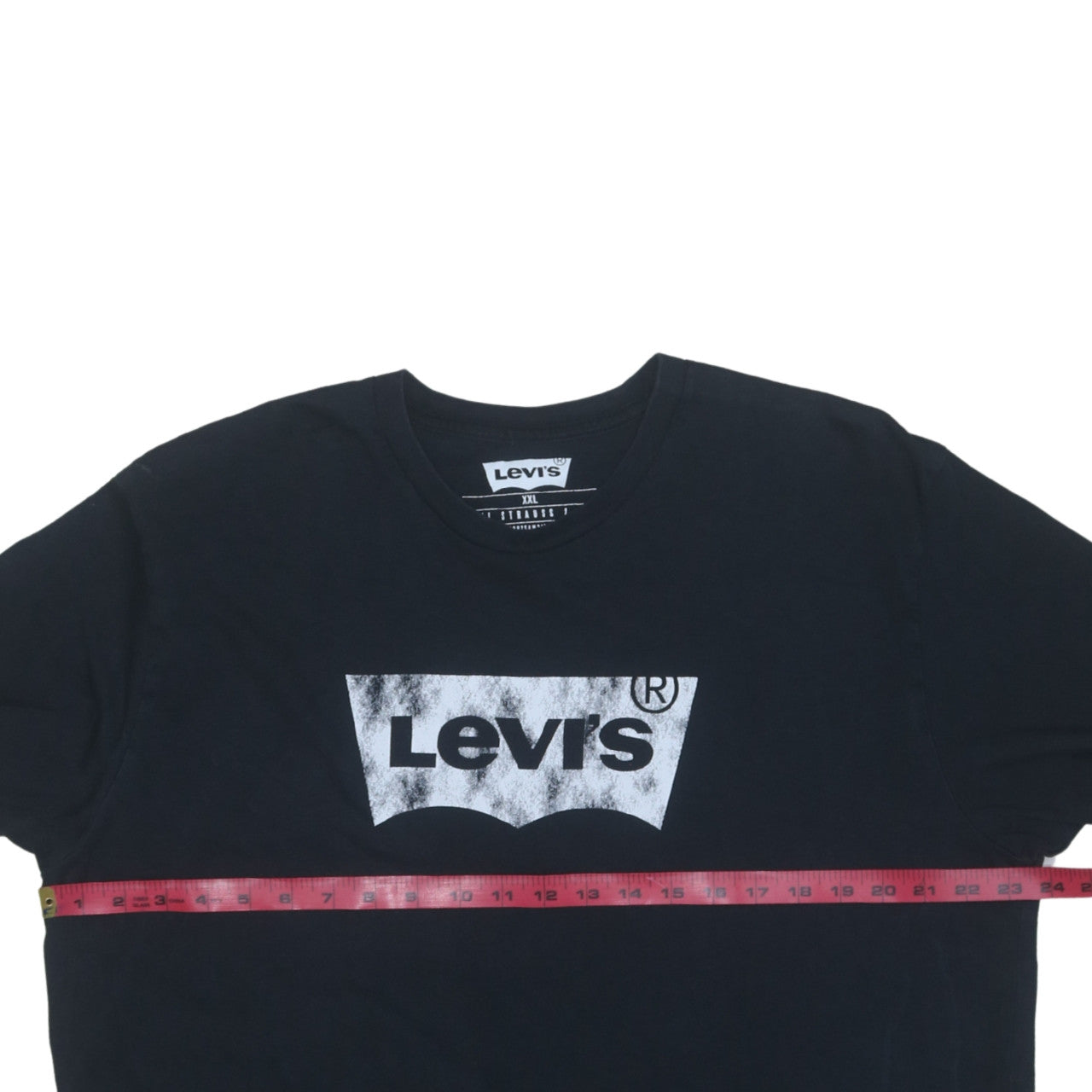 Levi's Men's Black 2XL Logo Graphic Crew Neck Cotton T-Shirt