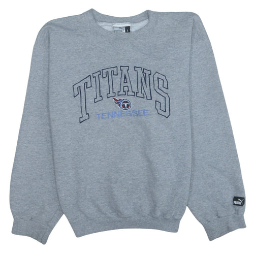 Puma Women Grey Tennessee Titans Sweatshirt L Crew Neck