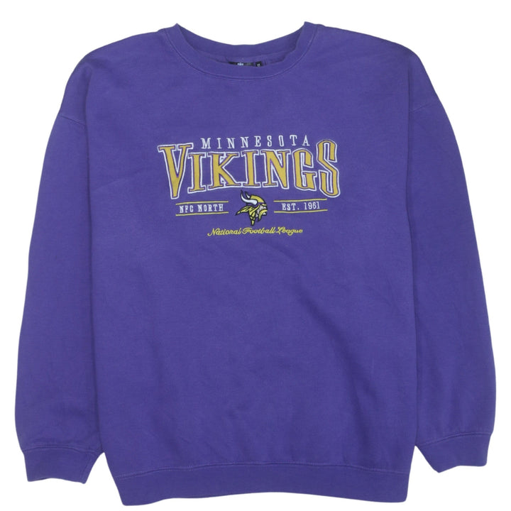 NFL Team Apparel Women's Purple Minnesota Vikings Sweatshirt Medium