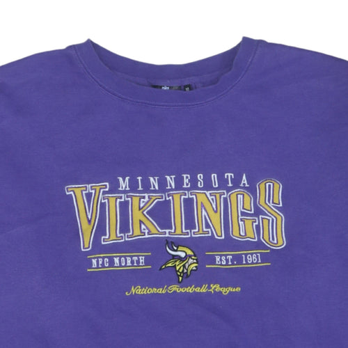 NFL Team Apparel Women's Purple Minnesota Vikings Sweatshirt Medium
