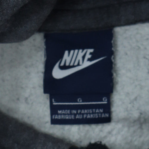 Nike Men's Grey Pullover Hoodie L Warm Fleece Regular Fit