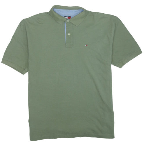 Tommy Hilfiger Men's Green XL Regular Fit Classic Polo Shirt