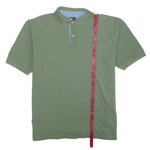 Tommy Hilfiger Men's Green XL Regular Fit Classic Polo Shirt