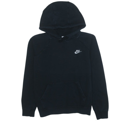 Nike Womens Black Pullover Hoodie Medium Hooded Sweatshirt