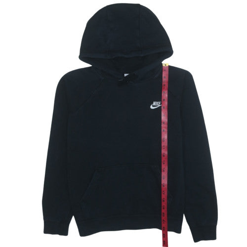 Nike Womens Black Pullover Hoodie Medium Hooded Sweatshirt