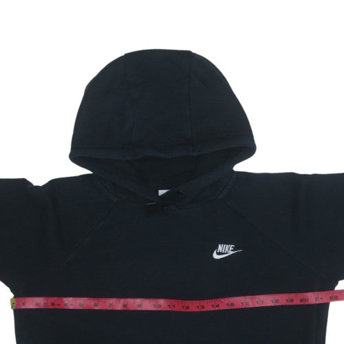 Nike Womens Black Pullover Hoodie Medium Hooded Sweatshirt
