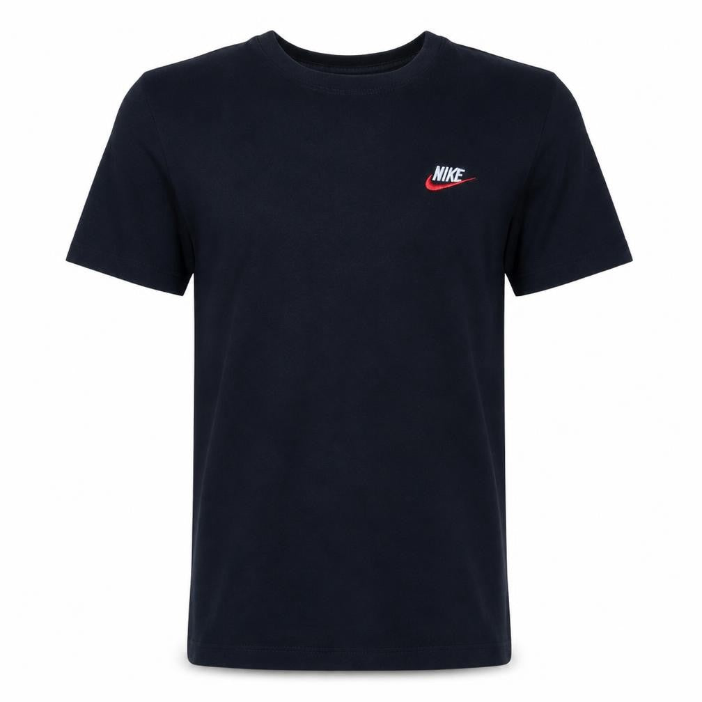Nike Men's Black Small Classic Logo Crew Neck Cotton T-Shirt
