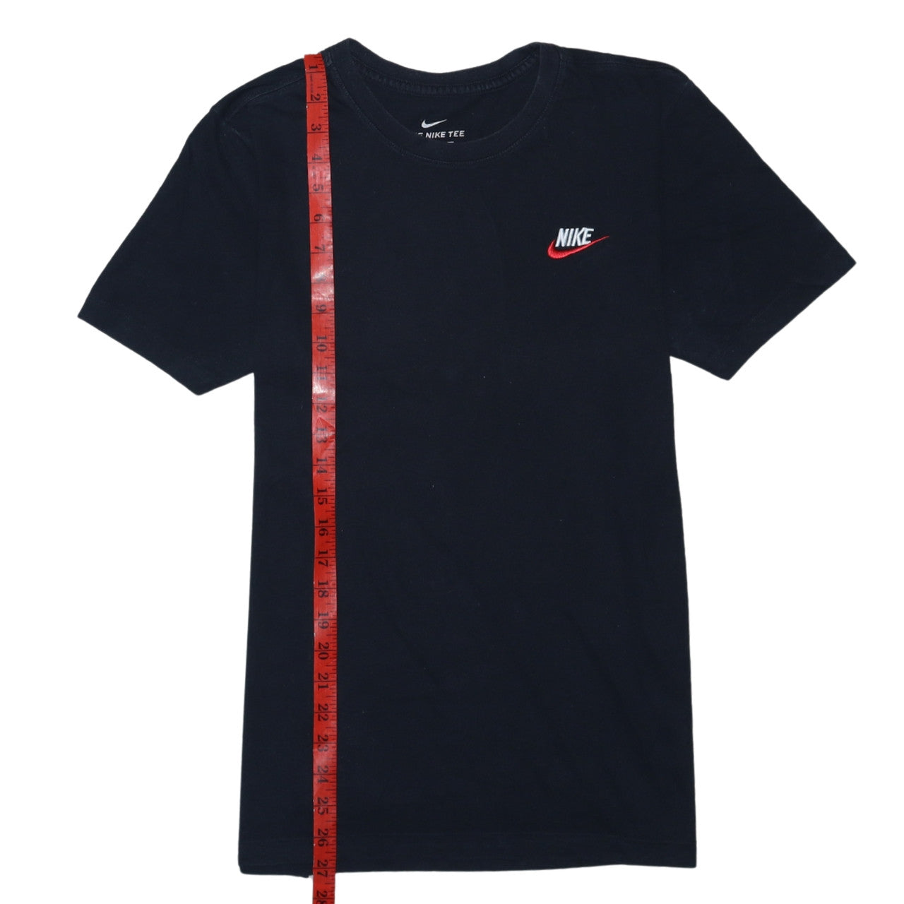 Nike Men's Black Small Classic Logo Crew Neck Cotton T-Shirt