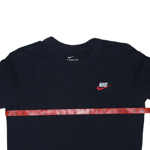 Nike Men's Black Small Classic Logo Crew Neck Cotton T-Shirt