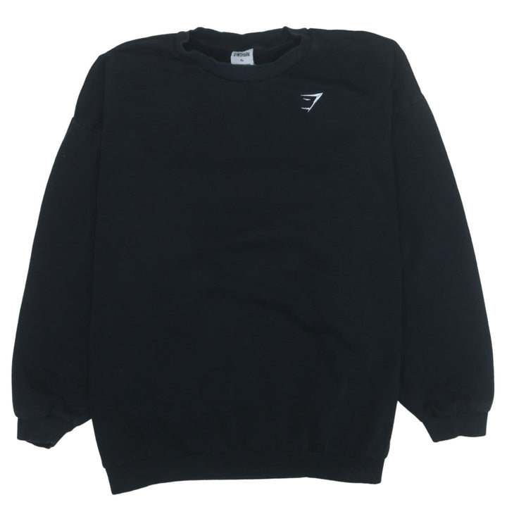 Gymshark Women's Black XL Crew Neck Pullover Sweatshirt Cotton Blend