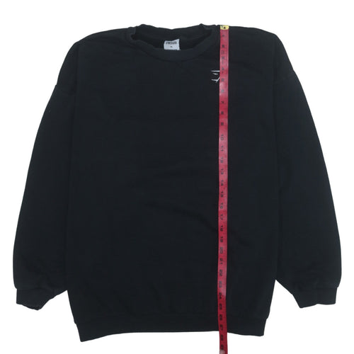 Gymshark Women's Black XL Crew Neck Pullover Sweatshirt Cotton Blend