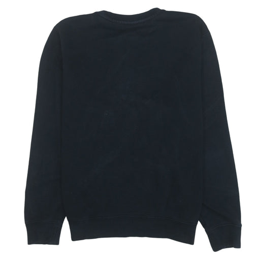 Nike Men Black Small Pullover Sweatshirt Crew Neck Fleece