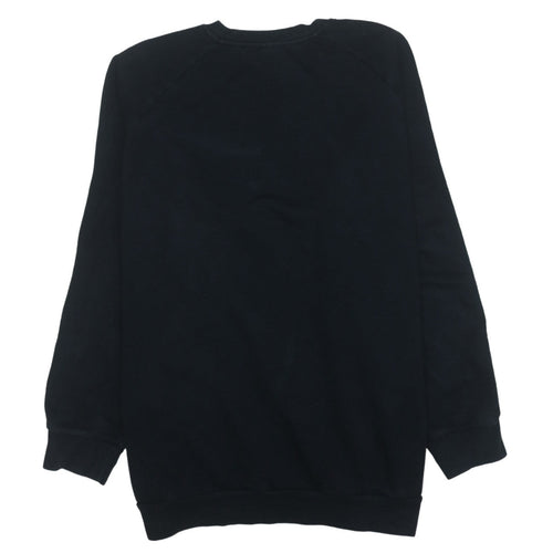 Adidas Women Black Crew Neck Pullover Sweatshirt XL 20-22