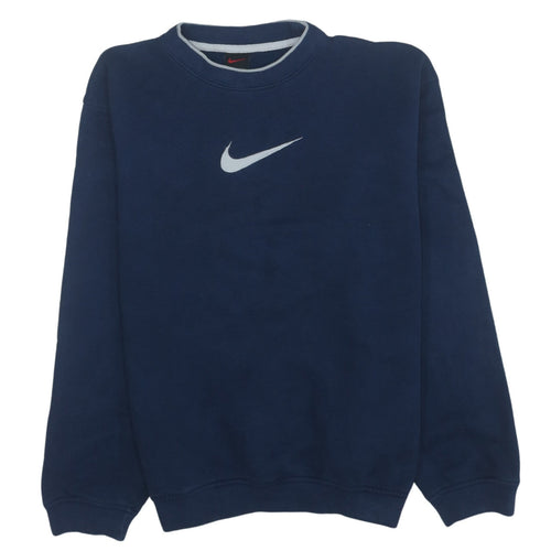 Nike Women’s Blue Crew Neck Pullover Sweatshirt XL Classic Fit