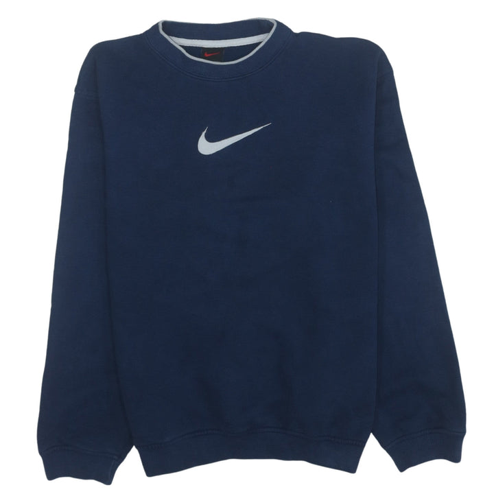 Nike Women’s Blue Crew Neck Pullover Sweatshirt XL Classic Fit