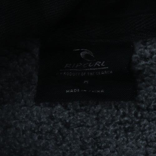 Rip Curl Men's Black Pullover Hoodie M Graphic Fleece Surf Style