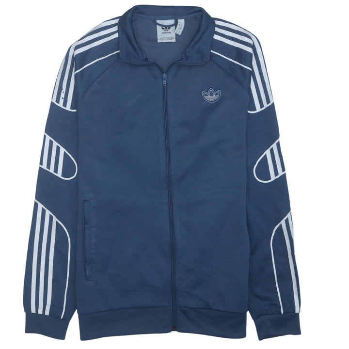 Adidas Men's Blue Full Zip Track Jacket Size M Regular Fit