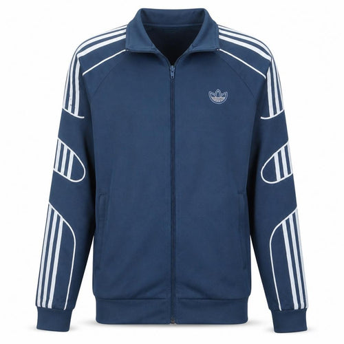 Adidas Men's Blue Full Zip Track Jacket Size M Regular Fit