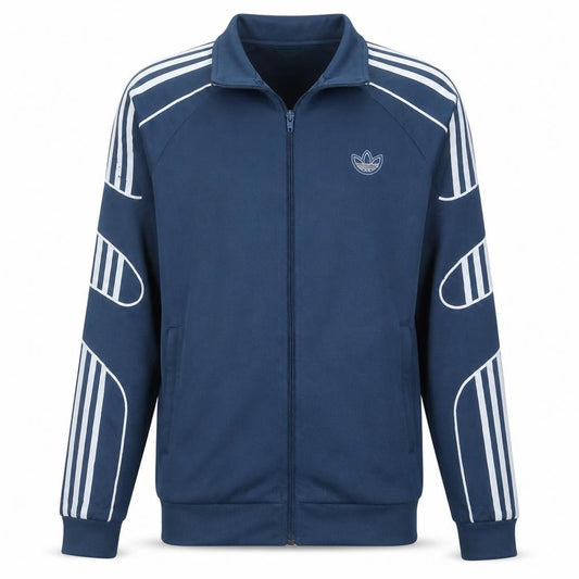 Adidas Men's Blue Full Zip Track Jacket Size M Regular Fit