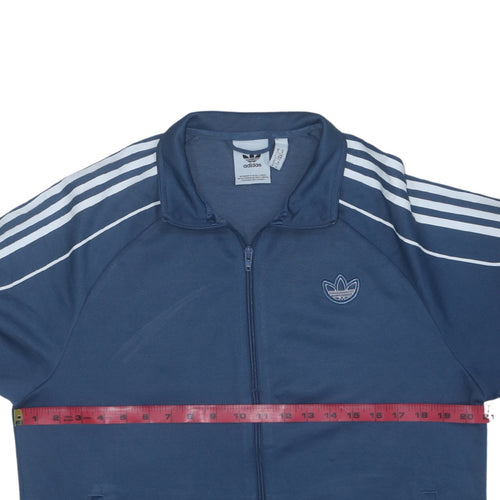 Adidas Men's Blue Full Zip Track Jacket Size M Regular Fit