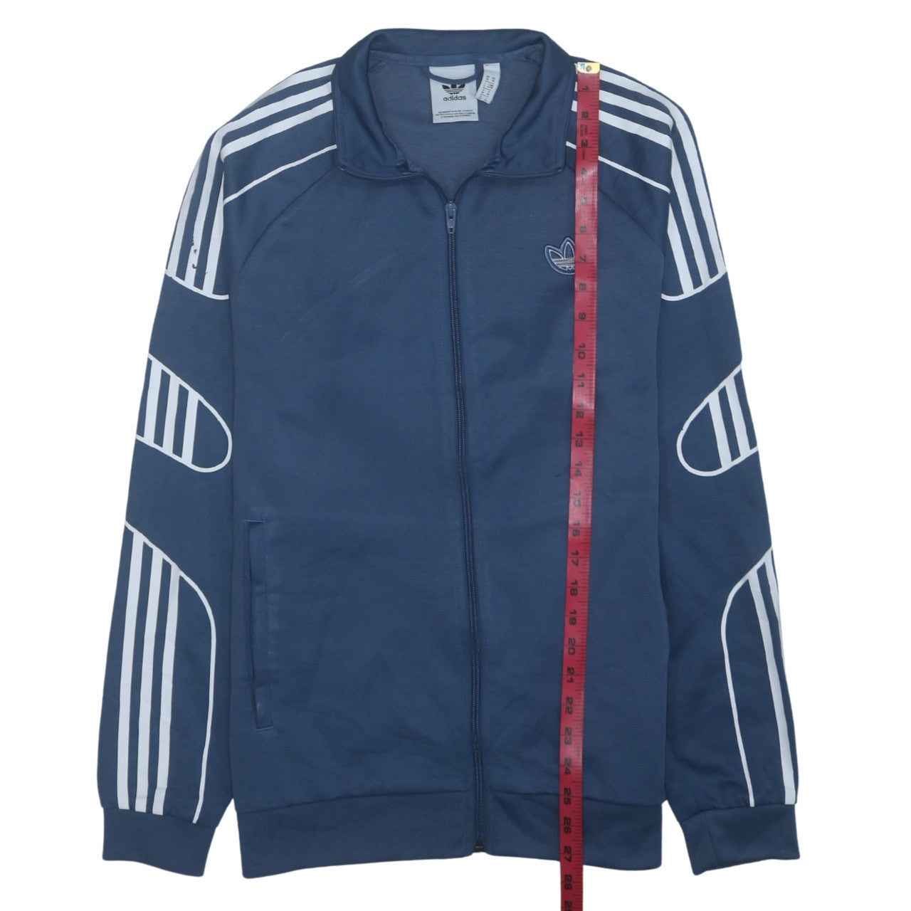 Adidas Men's Blue Full Zip Track Jacket Size M Regular Fit