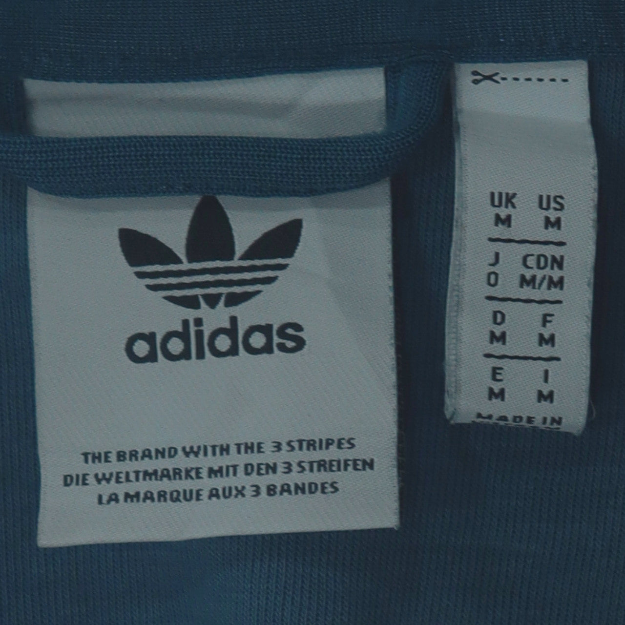 Adidas Men's Blue Full Zip Track Jacket Size M Regular Fit