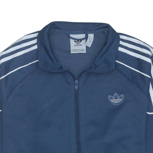 Adidas Men's Blue Full Zip Track Jacket Size M Regular Fit