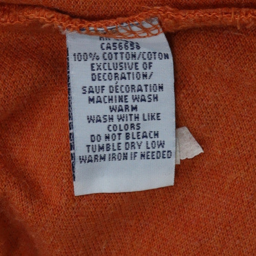 Ralph Lauren Men's Orange Cotton Short Sleeve Polo Shirt XL