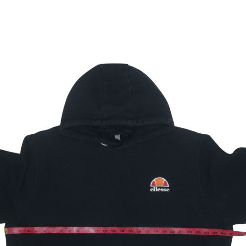 Ellesse Men's Black Pullover Hoodie 4XL Fleece Logo Sweatshirt