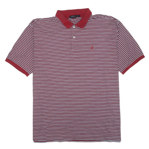 Nautica Men's Red Striped Cotton Polo Shirt 2XLT Big & Tall