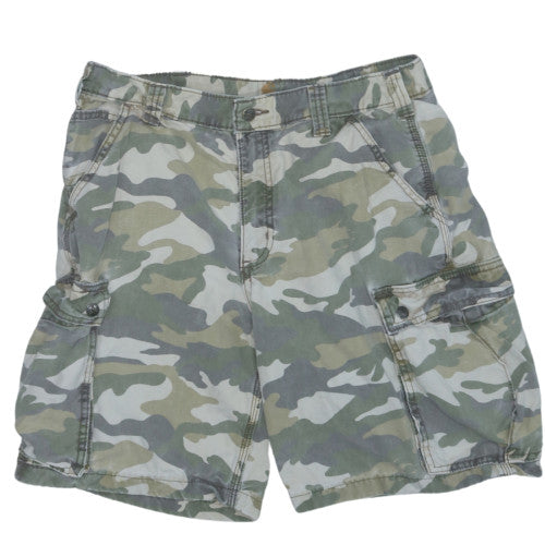 Carhartt Men's Green Camouflage Cargo Shorts Size 34 Relaxed Fit