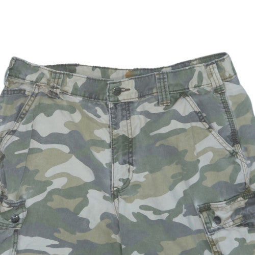 Carhartt Men's Green Camouflage Cargo Shorts Size 34 Relaxed Fit