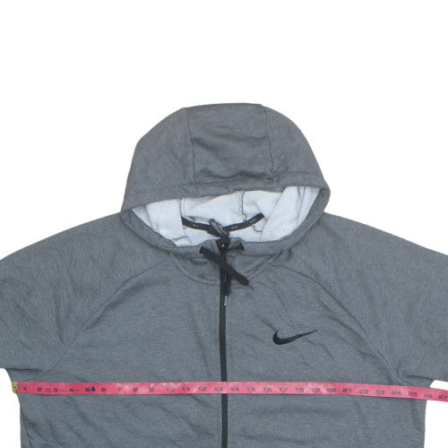 Nike Men's Grey Dri-Fit Full Zip Hoodie 2XL Sportswear