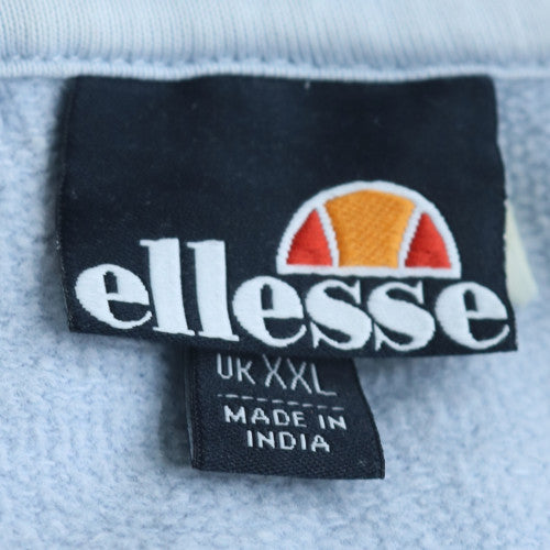 Ellesse Men's Blue 2XL Pullover Hoodie Regular Fit Fleece Sweatshirt