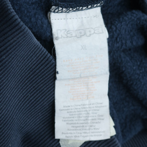 Kappa Men's Blue XL Pullover Sweatshirt Sports Logo Crew Neck
