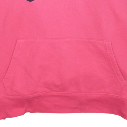 GAP Women Pink Pullover Hoodie XL Cotton Blend Logo Casual