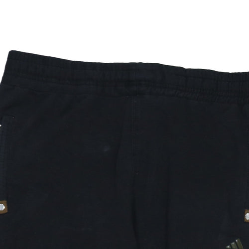 Adidas Women’s Black Fleece Track Pants L Regular Fit Activewear