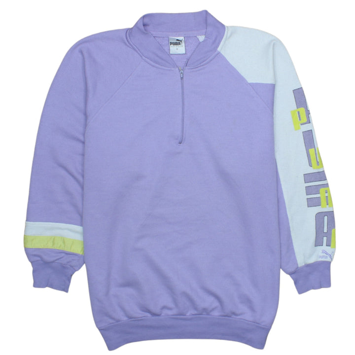 Puma Women's Lilac 1/2 Zip Pullover Sweatshirt Size S