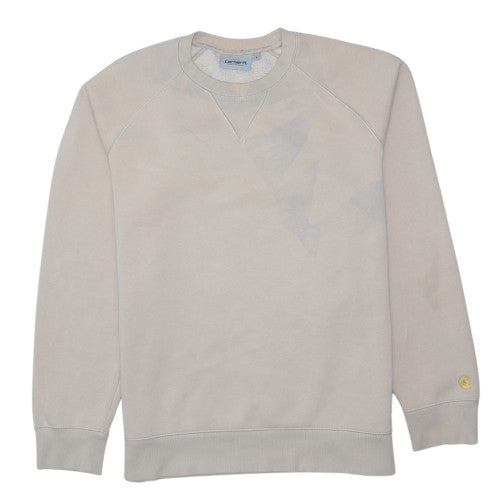 Carhartt Men's Beige Crew Neck Pullover Sweatshirt L