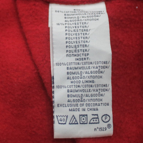 Ralph Lauren Men's Red Full Zip Hoodie 2XL Classic Fleece Jacket