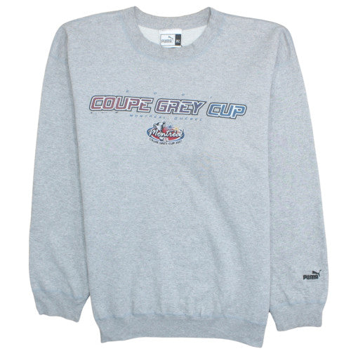 Puma Men's Grey Coupe Grey Cup Montreal 2001 XL Sweatshirt