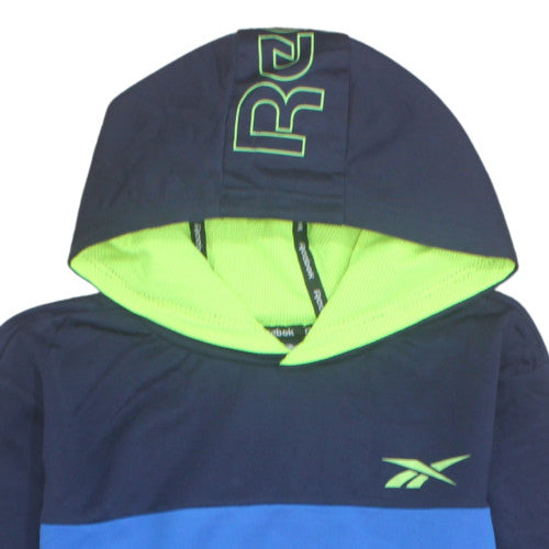 Reebok Boys Blue Navy Pullover Hoodie 15-16 Years Athletic Style